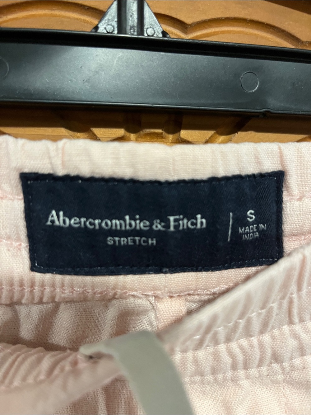 Abercrombie & Fitch Light Pink Women's Drawstring Shorts - Picture 3 of 3
